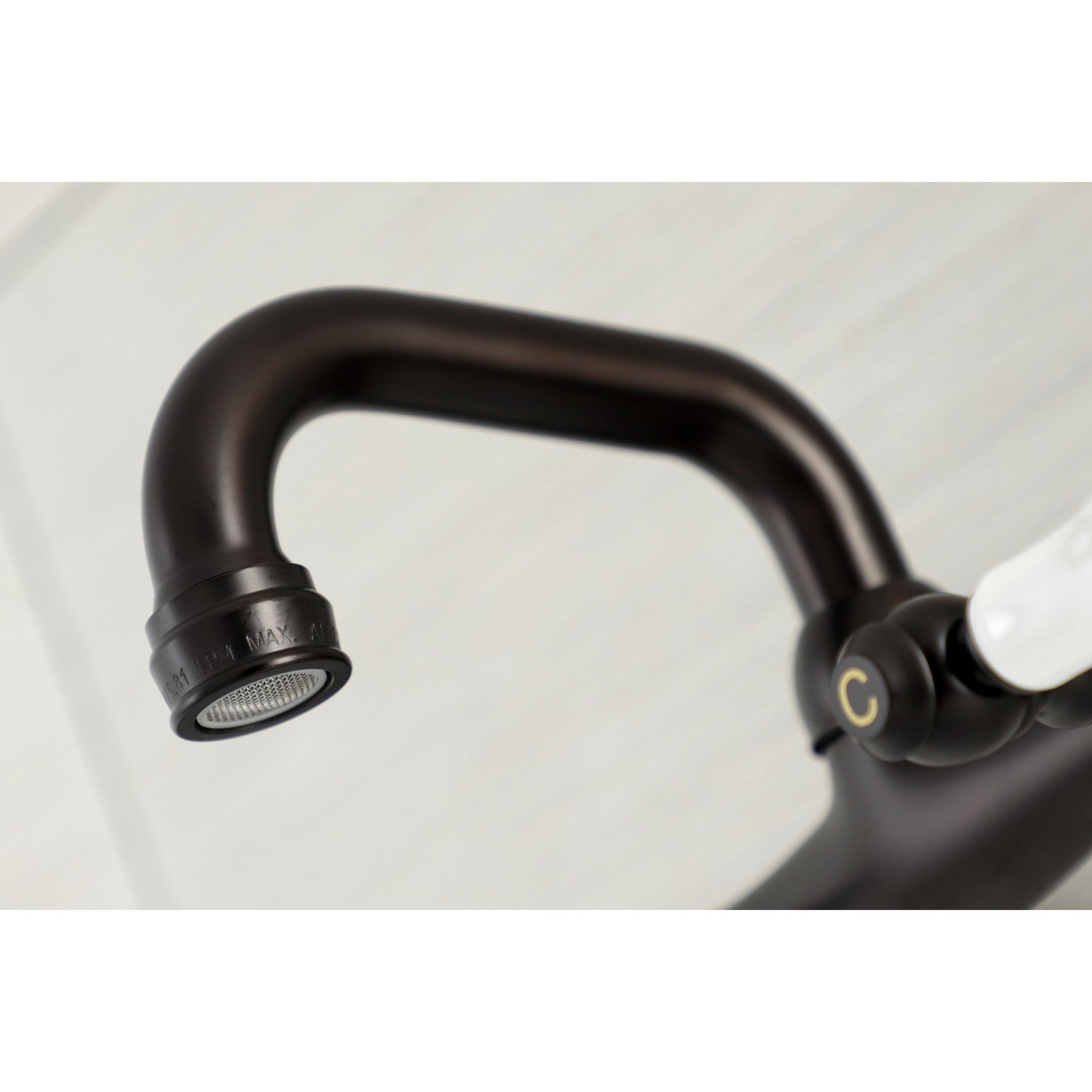 Kingston Heirloom KS512ORB - Kingston Two-Handle 2-Hole Wall Mount Bar Faucet, Oil Rubbed Bronze — thumbnail 3